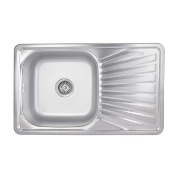 Кухонна мийка Brinex 7848 0,8 мм Satin (BRIN7848SAT08)