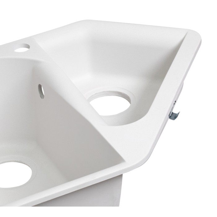 Кухонна мийка з додатковою чашею Lidz 1000x500/225 WHI-01 (LIDZWHI011000500225) Кухонна мийка з додатковою чашею Lidz 1000x500/225 WHI-01 (LIDZWHI011000500225)