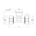 Трійник обтискний Thermo Alliance Standart 20х1/2"х20 ВР SD159W201520