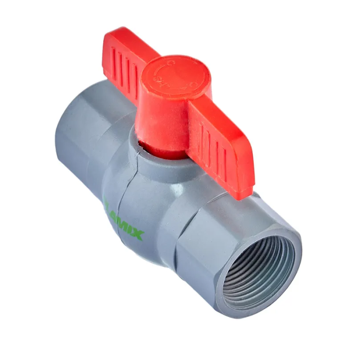 Кран кульовий Plamix PVF-3/4" FF PVC (PM0626) Кран кульовий Plamix PVF-3/4" FF PVC (PM0626)