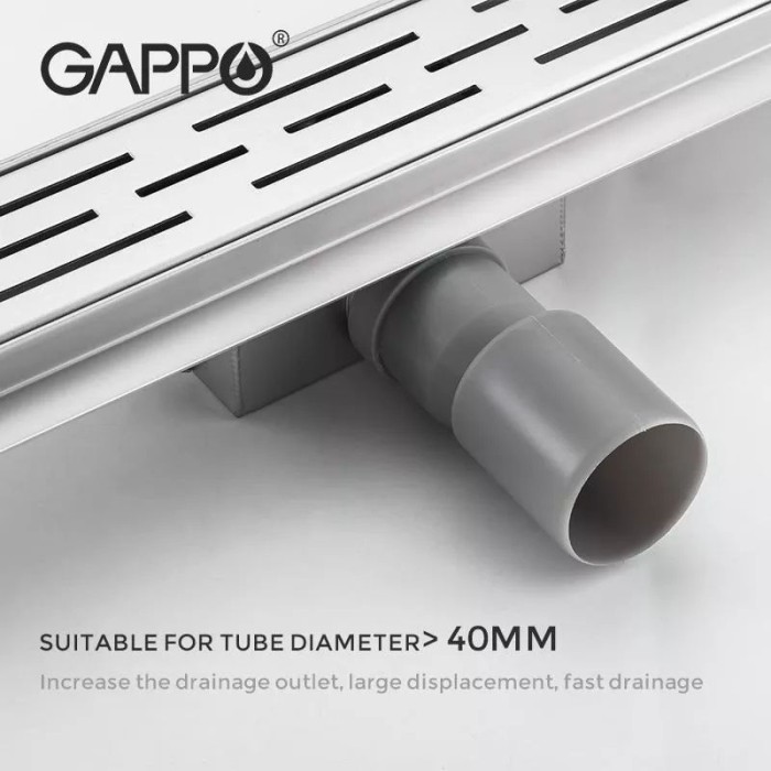 Душовий трап GAPPO G86007-1, 70х600 мм, нержавіюча сталь Душовий трап GAPPO G86007-1, 70х600 мм, нержавіюча сталь