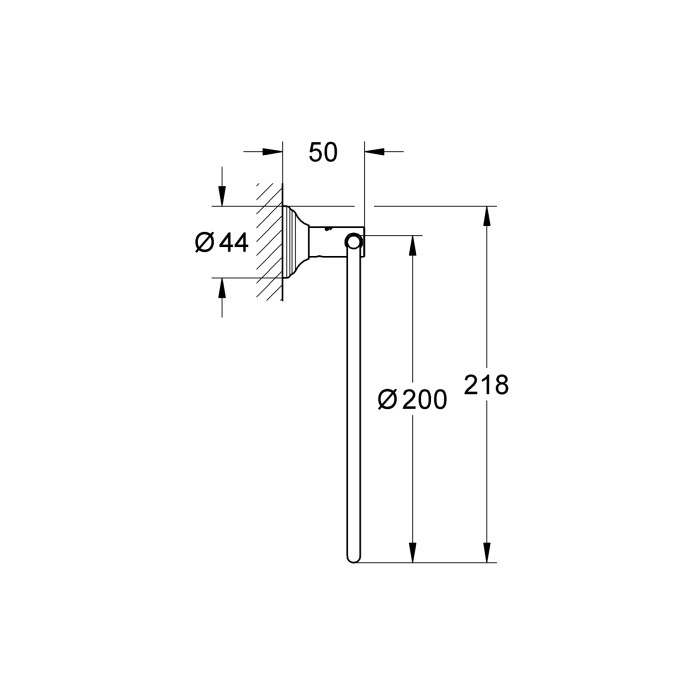 Кільце для рушника Grohe Essentials Authentic (40655001) Кільце для рушника Grohe Essentials Authentic (40655001)