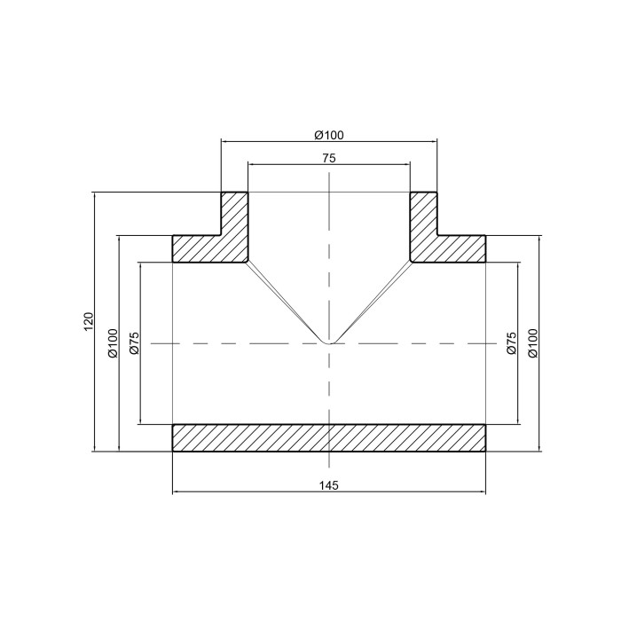 Трійник PPR Thermo Alliance 75 Трійник PPR Thermo Alliance 75