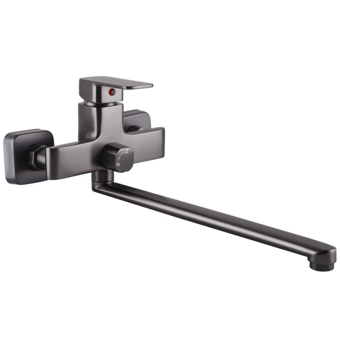 Змішувач для ванної Globus Lux Milano GLM-0208N-11-Graphite- EURO латунь L350мм.Графіт Блиск. Змішувач для ванної Globus Lux Milano GLM-0208N-11-Graphite- EURO латунь L350мм.Графіт Блиск.