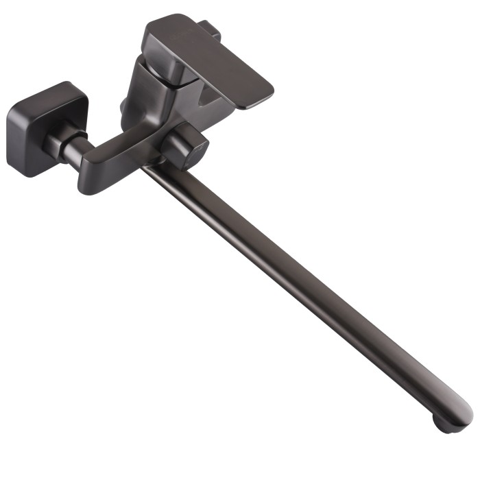 Змішувач для ванної Globus Lux Milano GLM-0208N-11-Graphite- EURO латунь L350мм.Графіт Блиск. Змішувач для ванної Globus Lux Milano GLM-0208N-11-Graphite- EURO латунь L350мм.Графіт Блиск.