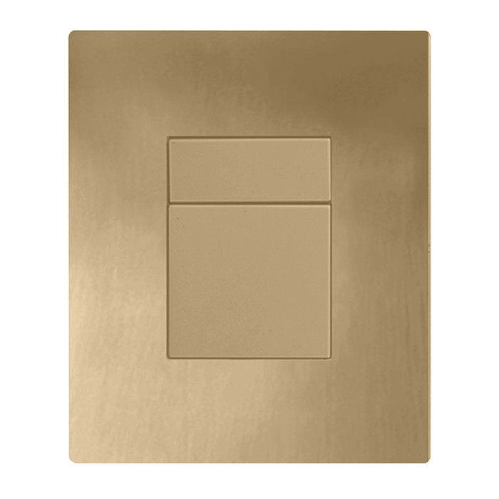 Панель змиву Koer KT-0607-12 157x198x10mm пластикова, кнопка квадратна (колір матове золото) (KR5715) Панель змиву Koer KT-0607-12 157x198x10mm пластикова, кнопка квадратна (колір матове золото) (KR5715)