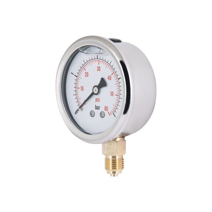 Манометр із гліцерином Thermo Alliancе Forte 4 бар, 1/4"З, нижнє підключення TAF170G4B Манометр із гліцерином Thermo Alliancе Forte 4 бар, 1/4"З, нижнє підключення TAF170G4B