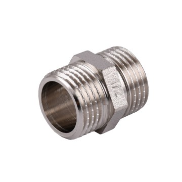 Ніпель 1/2″ЗЗ нікельований під прокладку NN332G OPTIMUM