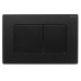 Панель змиву Koer KT-0602-05 240x160x10mm пластикова, кнопка квадратна (колір чорний матовий) (KR5181)