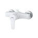 PLAMIX MARIO-003 SET WHITE Змішувач для душа (зі шлангом, лійкою та кронштейном)(Кол.білий)(30шт/ящ)