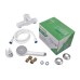 PLAMIX MARIO-003 SET WHITE Змішувач для душа (зі шлангом, лійкою та кронштейном)(Кол.білий)(30шт/ящ)