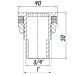 Врізання в бак 3/4″З нікельоване посилене NO304R OPTIMUM
