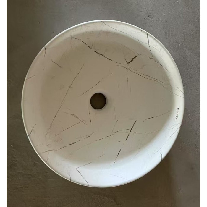 Раковина накладна Mixxus Premium WAVE-0102 MARBLE 370х370х130mm (MP6528) Раковина накладна Mixxus Premium WAVE-0102 MARBLE 370х370х130mm (MP6528)