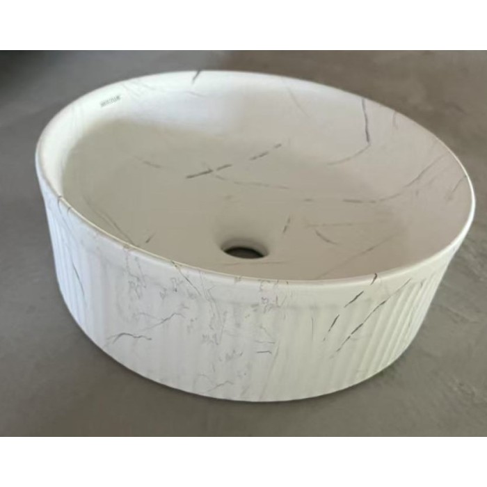 Раковина накладна Mixxus Premium WAVE-0102 MARBLE 370х370х130mm (MP6528) Раковина накладна Mixxus Premium WAVE-0102 MARBLE 370х370х130mm (MP6528)
