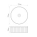 Раковина накладна Mixxus Premium WAVE-0102 MARBLE 370х370х130mm (MP6528)