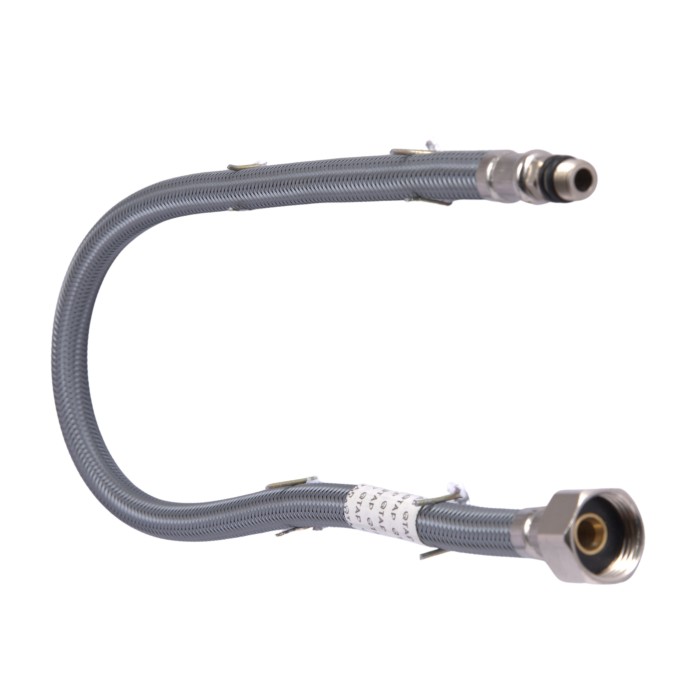 Шланг підключення, коротка голка Qtap (595х13,5х13,5) для змішувача для кухні з висувним виливом Vlasta New QTVLA59513513549682 Шланг підключення, коротка голка Qtap (595х13,5х13,5) для змішувача для кухні з висувним виливом Vlasta New QTVLA59513513549682