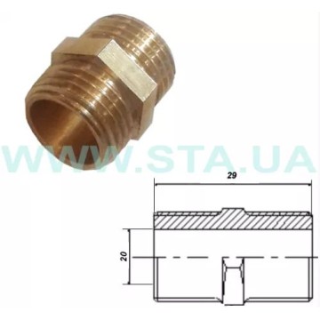 Ніпель    3/4" (під прокл.) STA