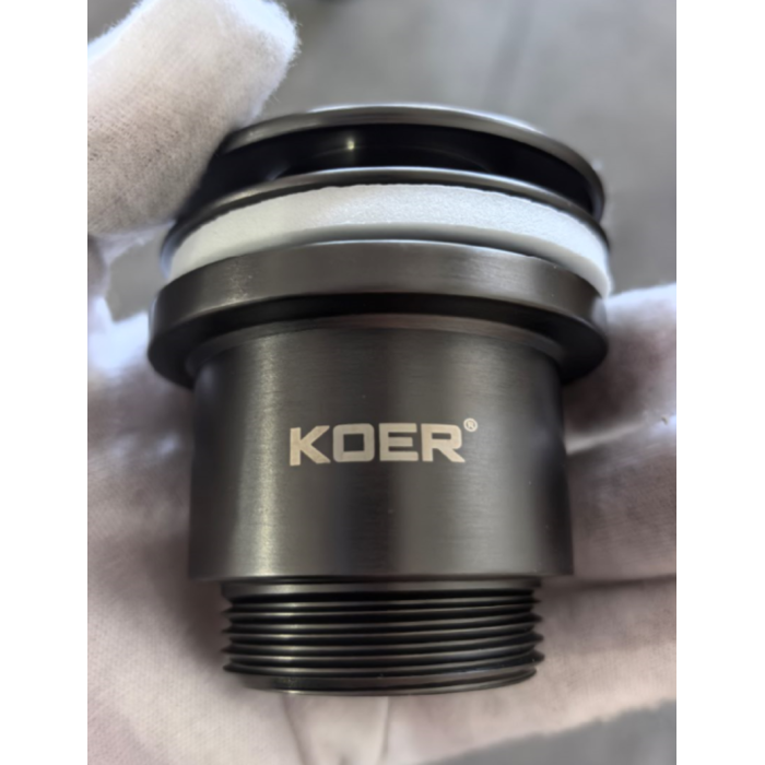 Донний клапан для раковини універсальний (з/без переливу) Koer PW-01-07 автоматичний (Click-Clack) (Колір графітовий) 1 1/4'' (KR3404) Донний клапан для раковини універсальний (з/без переливу) Koer PW-01-07 автоматичний (Click-Clack) (Колір графітовий) 1 1/4'' (KR3404)