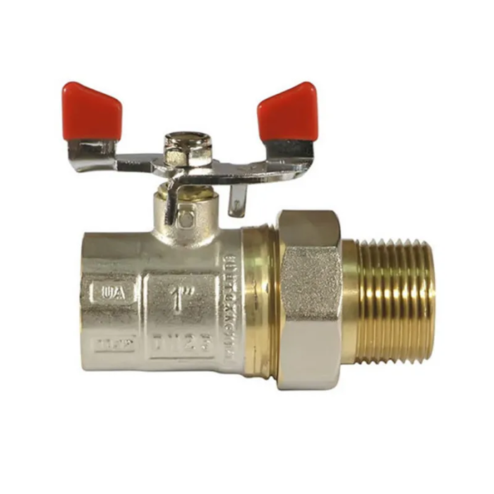 Кран з американкою 1" червоний СК (ART 400) (SK0021) Кран з американкою 1" червоний СК (ART 400) (SK0021)