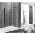 Душова перегородка Mixxus Premium FLAT SP02-100x200-TR Black Walk-In прозоре скло 8мм (MI6856)
