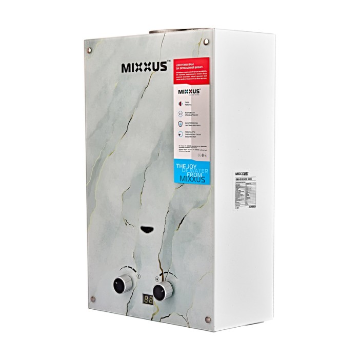 Газова колонка MIXXUS GWH-0510 BASIC GLASS димохідна 10 л/хв (панель зі скла з малюнком) (WH0026) Газова колонка MIXXUS GWH-0510 BASIC GLASS димохідна 10 л/хв (панель зі скла з малюнком) (WH0026)