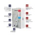 Газова колонка MIXXUS GWH-0510 BASIC GLASS димохідна 10 л/хв (панель зі скла з малюнком) (WH0026)