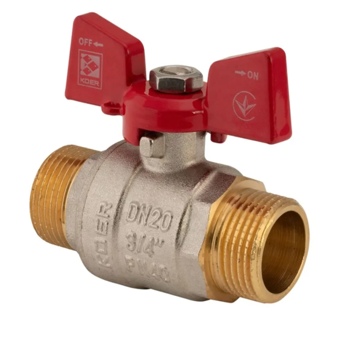 Кран кульовий Koer 3/4" ШШМ (KR.219) (KR0158) Кран кульовий Koer 3/4" ШШМ (KR.219) (KR0158)