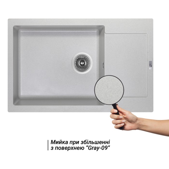 Кухонна мийка Lidz 781x510/200 GRA-09 (LIDZGRA09781510200) Кухонна мийка Lidz 781x510/200 GRA-09 (LIDZGRA09781510200)
