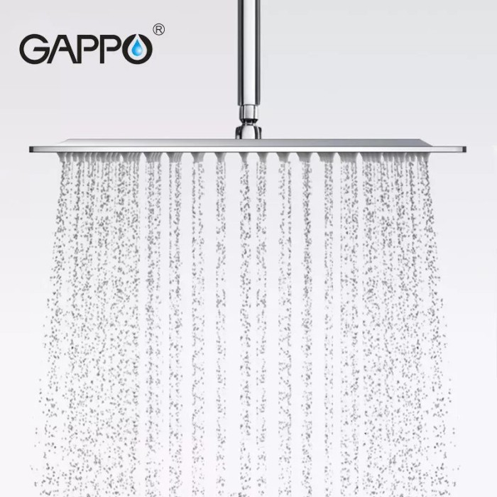 Тропічний душ GAPPO G28, 200x200 мм, нержавіюча сталь, хром Тропічний душ GAPPO G28, 200x200 мм, нержавіюча сталь, хром