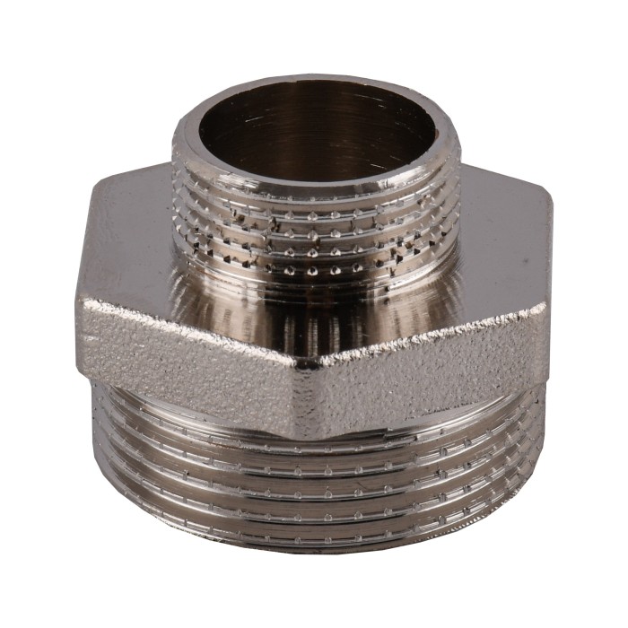 Ніпель редукційний 1 1/4″х 3/4″ЗЗ нікельований NN642S OPTIMUM Ніпель редукційний 1 1/4″х 3/4″ЗЗ нікельований NN642S OPTIMUM
