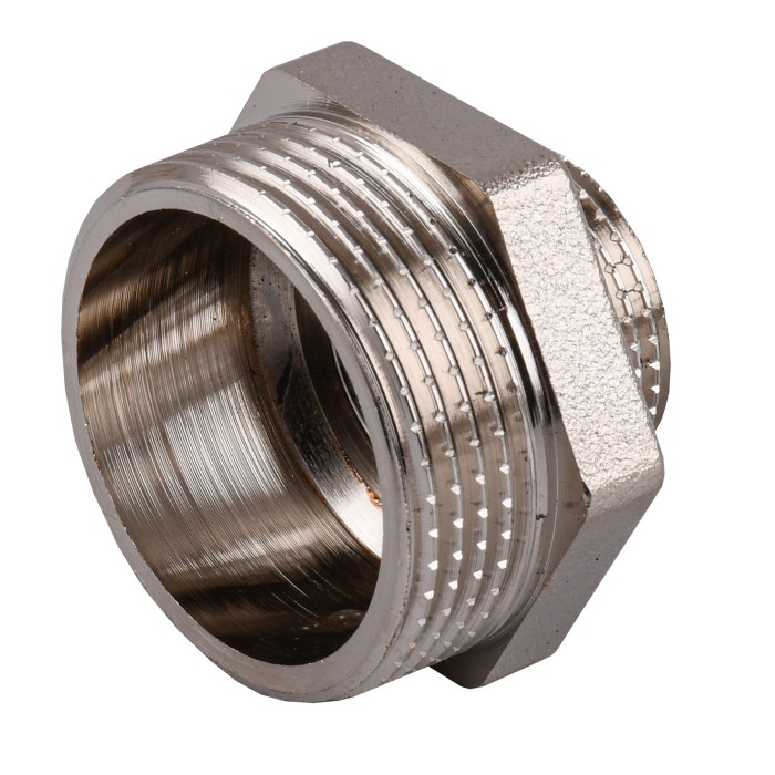 Ніпель редукційний 1 1/4″х 3/4″ЗЗ нікельований NN642S OPTIMUM Ніпель редукційний 1 1/4″х 3/4″ЗЗ нікельований NN642S OPTIMUM