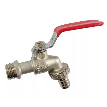 Кран для поливу 1/2" V&G Optima (червона ручка) {24}