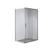 Душова кабіна без піддону Mixxus HARD SC01-120x80x185-TR CHROME прозоре скло 5мм (MI6912)