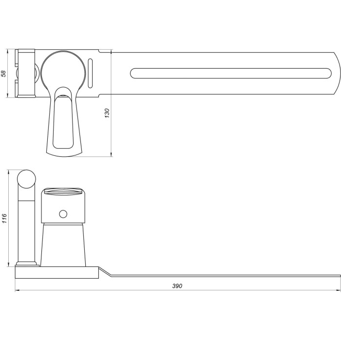 Змішувач для біде Globus Lux SEVA GLSV-0206 Змішувач для біде Globus Lux SEVA GLSV-0206