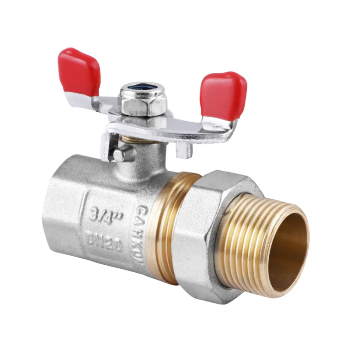 Кран з американкою 3/4" червоний СК (ART 400) (WP0082) Кран з американкою 3/4" червоний СК (ART 400) (WP0082)