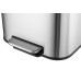 Відро для сміття з плавним закриттям прямокутне Mixxus Cubic-TC0105 SS Color 5л колір наржавійка (MI7088)
