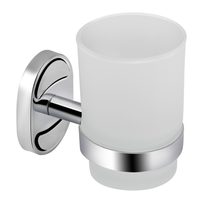 Склянка з тримачем Lidz Oreo 0401 настінний (матове скло) LDORE0401CRM22163 Chrome Склянка з тримачем Lidz Oreo 0401 настінний (матове скло) LDORE0401CRM22163 Chrome