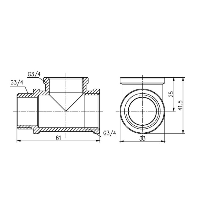 Трійник Thermo Alliance Forte 3/4" ВВЗ SF36320 Трійник Thermo Alliance Forte 3/4" ВВЗ SF36320