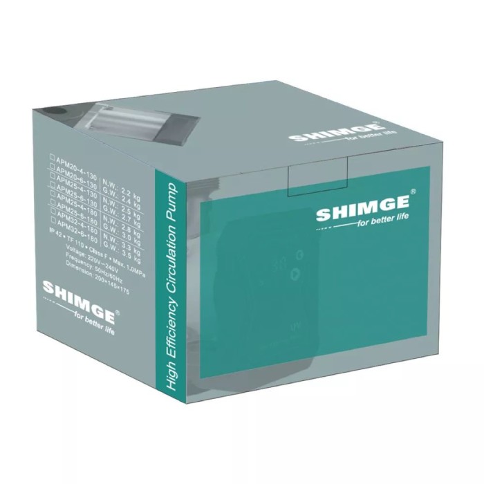 Циркуляційний насос SHIMGE APM 32-10-180 Qmax 9м³, гайка1 1/4", кабель зі штепселем Циркуляційний насос SHIMGE APM 32-10-180 Qmax 9м³, гайка1 1/4", кабель зі штепселем