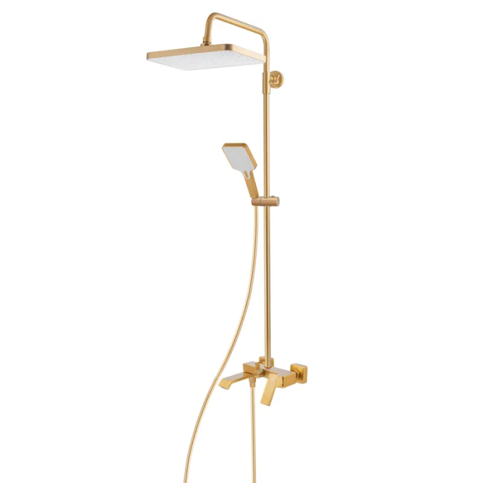 Душова колона зі змішувачем HAIBA GAUDI 009-J BRUSHED GOLD (HB9584) Душова колона зі змішувачем HAIBA GAUDI 009-J BRUSHED GOLD (HB9584)