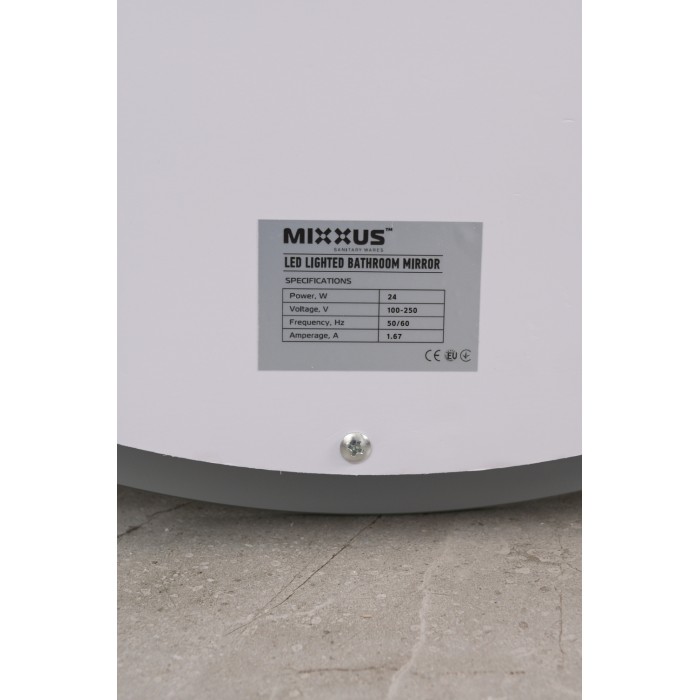 Дзеркало Mixxus PLAIN MV02-60x80 з Led Touch, Anti-fog, димером, регулятором яскравості, годинником (MI6933) Дзеркало Mixxus PLAIN MV02-60x80 з Led Touch, Anti-fog, димером, регулятором яскравості, годинником (MI6933)