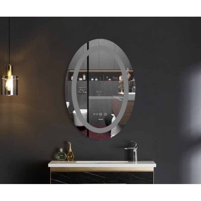Дзеркало Mixxus PLAIN MV02-60x80 з Led Touch, Anti-fog, димером, регулятором яскравості, годинником (MI6933) Дзеркало Mixxus PLAIN MV02-60x80 з Led Touch, Anti-fog, димером, регулятором яскравості, годинником (MI6933)