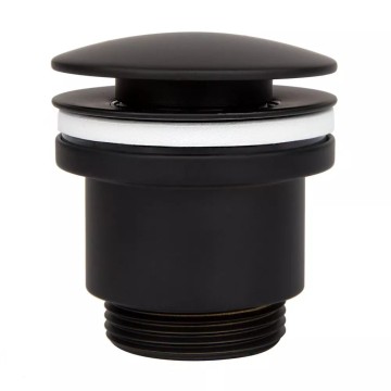Донний клапан ITAL HF1083-BPM, автомат, Ø63мм, 1 1/4", латунь, чорний