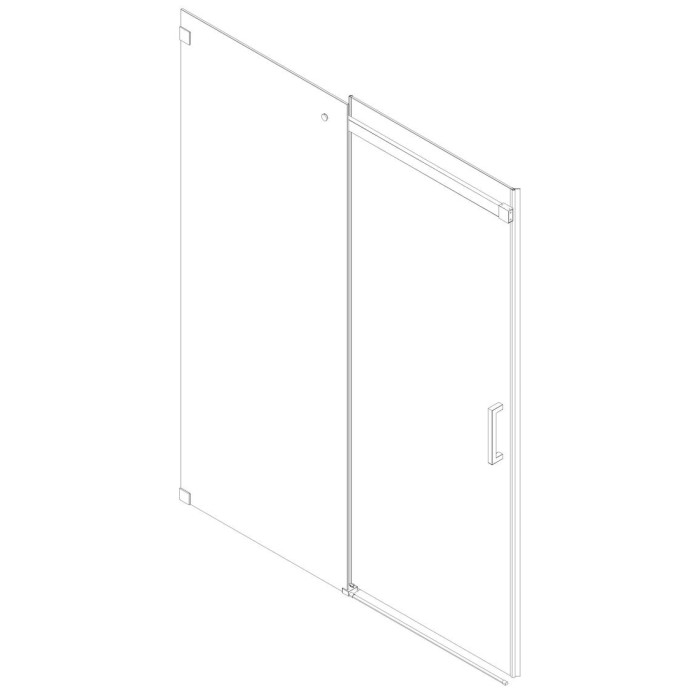 Двері в нішу Koer SR SD02-140x200-TR-01 прозоре скло Easy Clean 8мм, хром (KR5383) Двері в нішу Koer SR SD02-140x200-TR-01 прозоре скло Easy Clean 8мм, хром (KR5383)