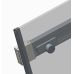 Двері в нішу Koer SR SD02-140x200-TR-01 прозоре скло Easy Clean 8мм, хром (KR5383)