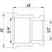 Муфта редукційна 3/4″х1/2″ВВ нержавіюча SM431S OPTIMUM