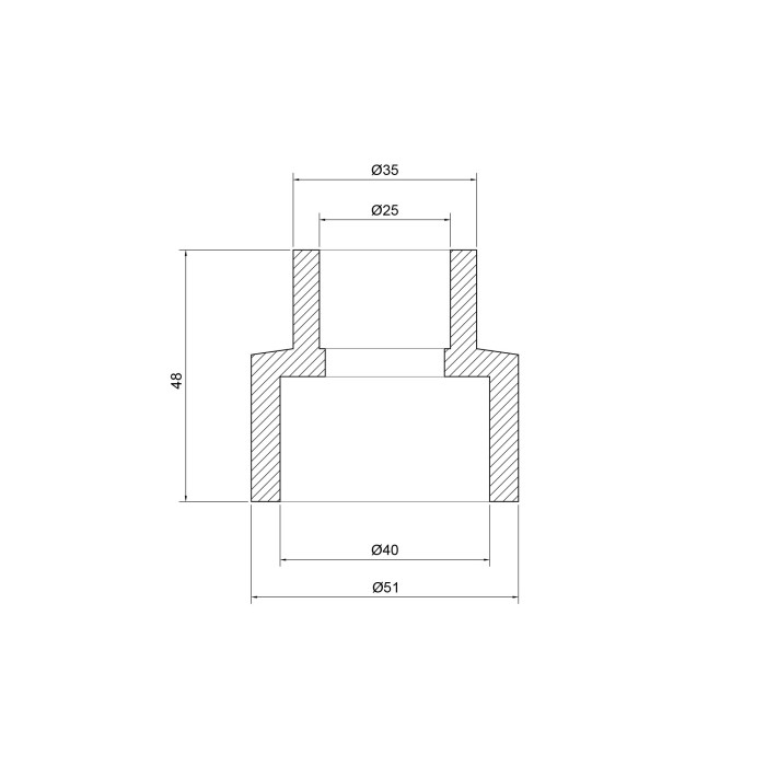 Муфта PPR Thermo Alliance 40х25 Муфта PPR Thermo Alliance 40х25