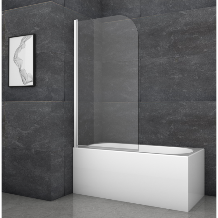 Шторки скляні на ванну Koer SR BS01-80x140-TR-01 прозоре скло 6мм, хром (KR5400) Шторки скляні на ванну Koer SR BS01-80x140-TR-01 прозоре скло 6мм, хром (KR5400)