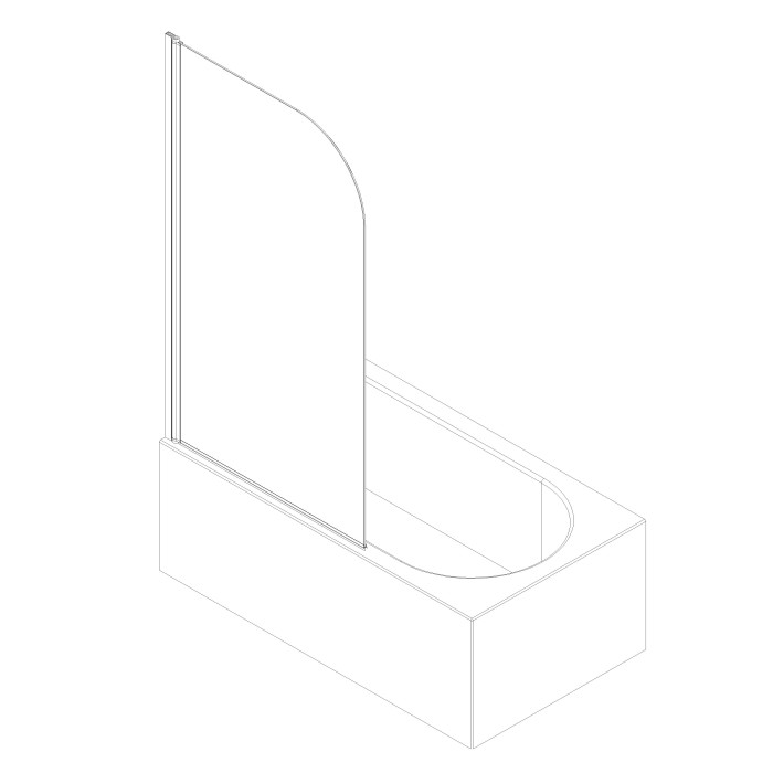 Шторки скляні на ванну Koer SR BS01-80x140-TR-01 прозоре скло 6мм, хром (KR5400) Шторки скляні на ванну Koer SR BS01-80x140-TR-01 прозоре скло 6мм, хром (KR5400)