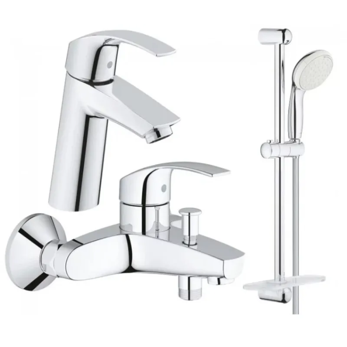Набір змішувачів Grohe Eurosmart M-Size для ванної кімнати (123246M) Набір змішувачів Grohe Eurosmart M-Size для ванної кімнати (123246M)